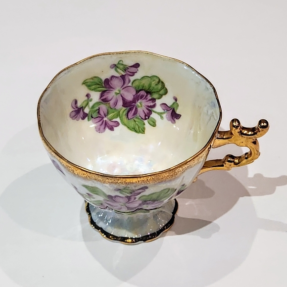 Shafford VTG pearlescent tea cup and Saucer. - Picture 5 of 9